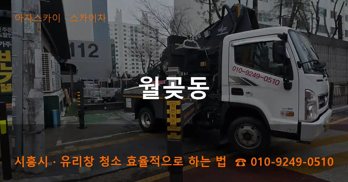 시흥시 월곶동 스카이차 작업