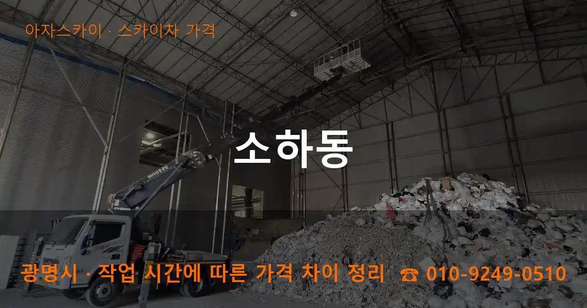 광명시 소하동 스카이차 가격 작업