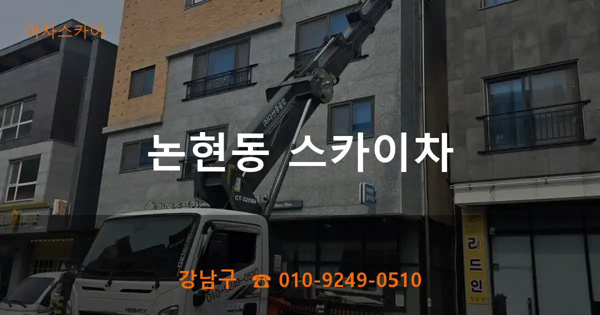 강남구 논현동 스카이차