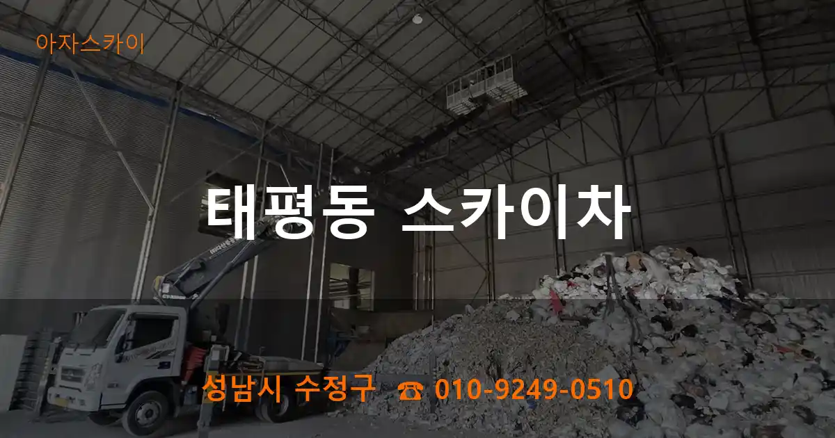 성남시 수정구 태평동 스카이차