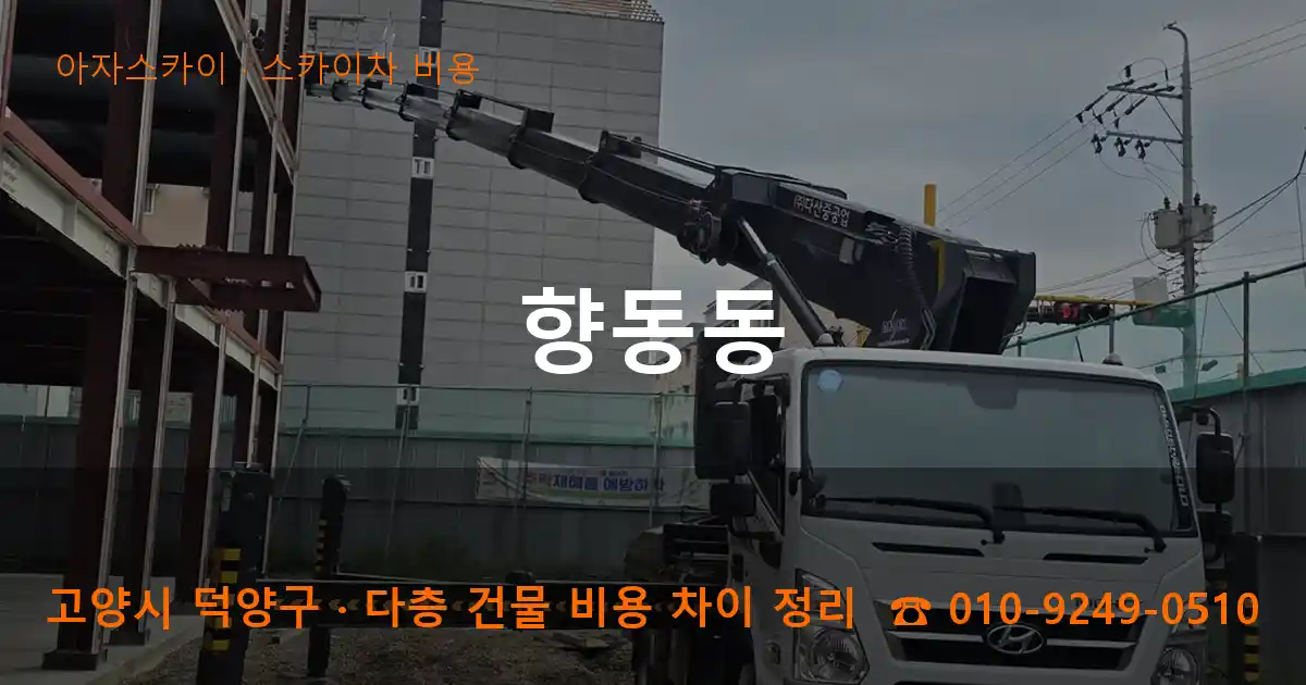 고양 덕양구 향동동 스카이차 비용 작업