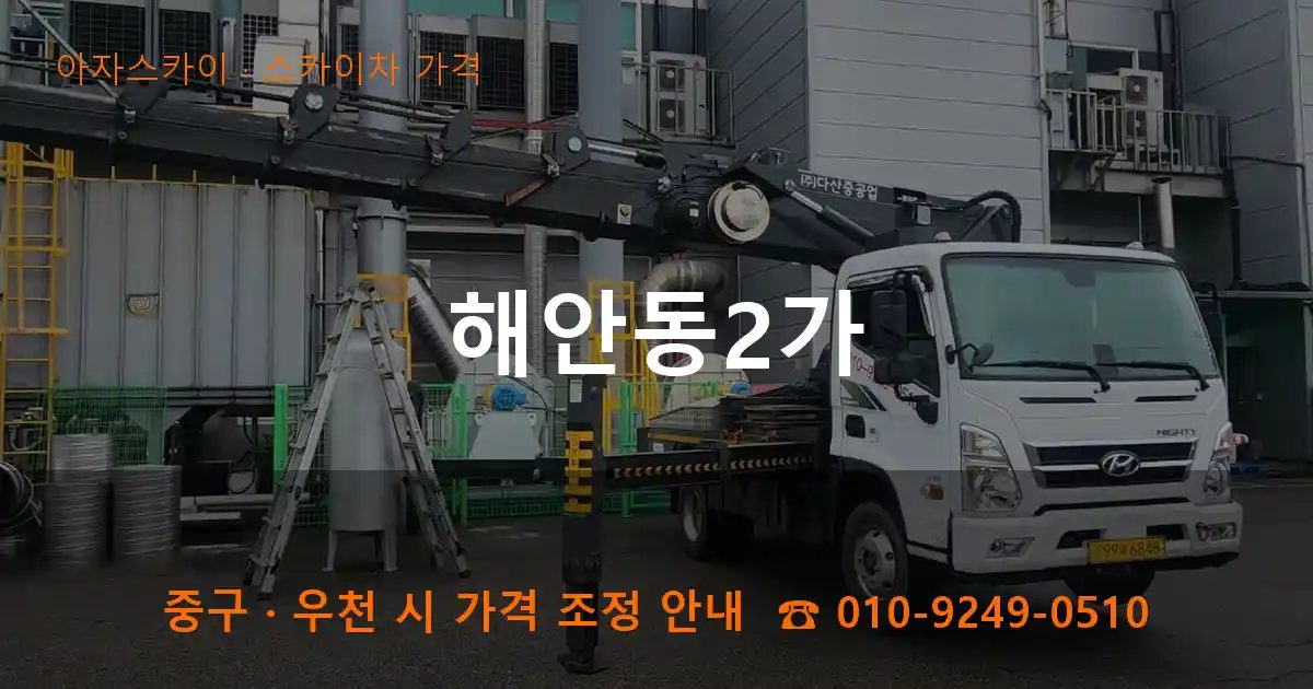 중구 해안동2가 스카이차 가격 작업