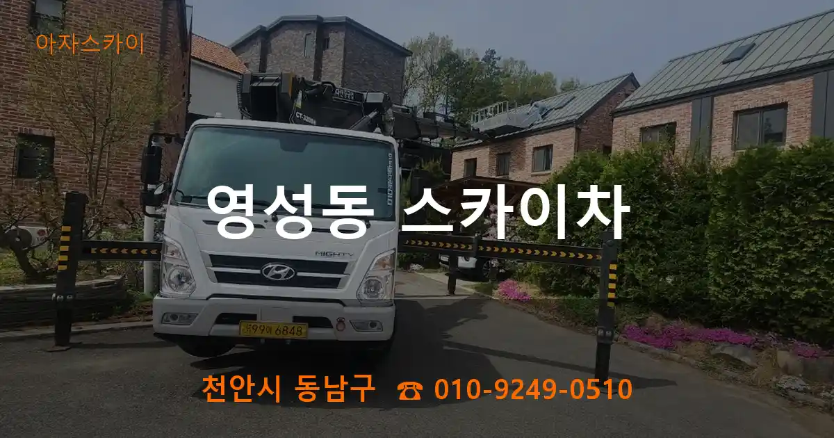 천안시 동남구 영성동 스카이차