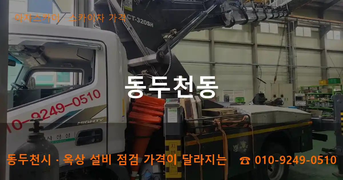 동두천시 동두천동 스카이차 가격 작업